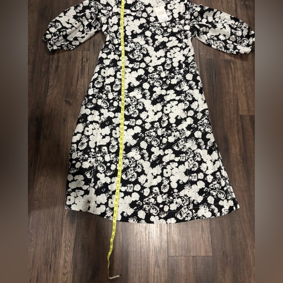 NWT Everlane black/white floral midi - size 10 - Picture 6 of 7